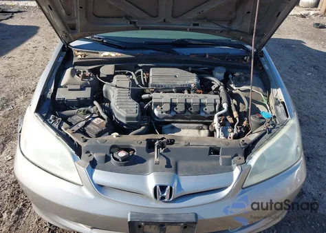 2005 Honda Civic Lx из США, поврежденный, VIN 2HGES16535H562133